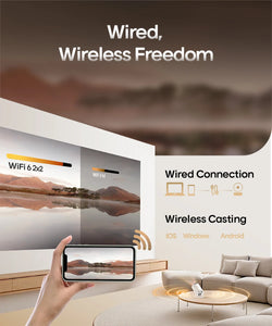 📽️ Projetor Magcubic HY300 Pro – 4K, Android 11, Wi-Fi 6 e Bluetooth 5.0