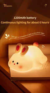 🐰💡 Luz Noturna LED de Coelho – A Luminária Fofa e Confortável para o Quarto! 🌙✨