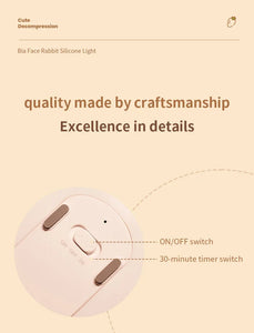 🐰💡 Luz Noturna LED de Coelho – A Luminária Fofa e Confortável para o Quarto! 🌙✨